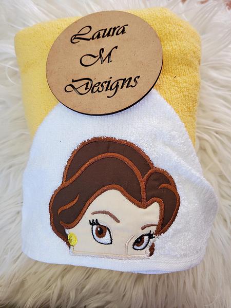 French Princess hooded towel